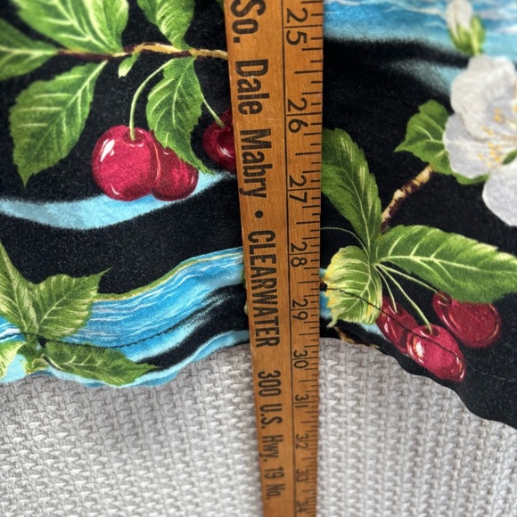 Vtg 80’s Cherry Republic Hawaiian Mini Dress Women Large-Tropical Beach Sundress - Picture 8 of 8